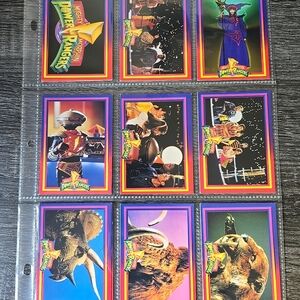 1994 Mighty Morphin Power Rangers Series 1 Trading Cards (41 cards)